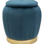 PUFF/CONTENITORE PARIS OTTANIO/GOLD CM Ø 43X43