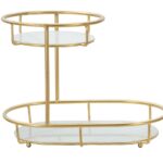 S/TASCHE 2 LEVELS -A- CM 36X22,5X27 stile GLAM