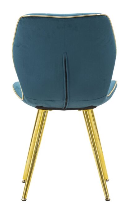 SEDIA PARIS SPACE OTTANIO /GOLD SET 2 PZ CM 46X58X77 - immagine 6