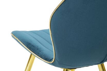SEDIA PARIS SPACE OTTANIO /GOLD SET 2 PZ CM 46X58X77 - immagine 7