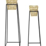 P/VASI SQUARE COPPIA CM Ø 23X70-20X60 stile GLAM
