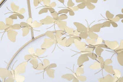 TAVOLO DA CAFFE' BUTTERFLIES CM Ø 60X40,5 - immagine 4