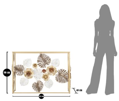 CONSOLE GLAM FLORIS CM 113X40X80 - immagine 9