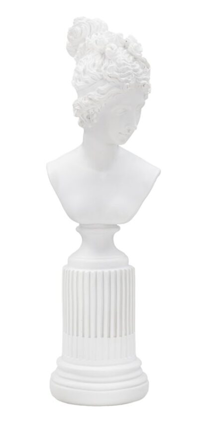 SCULTURA STATUA WOMAN C/PIEDISTALLO CM 11X10,5X35,5