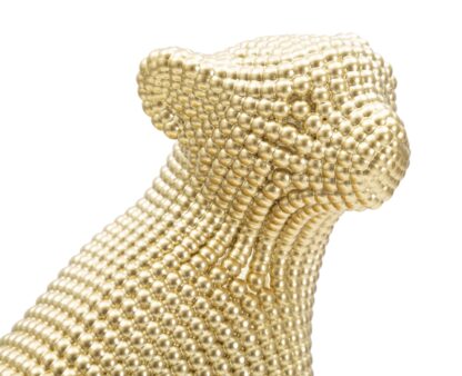LEOPARDO GOLD CM 23X15,5X29 - immagine 2