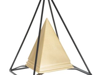 PIRAMIDE GOLD C/FERRO CM 15X15X21