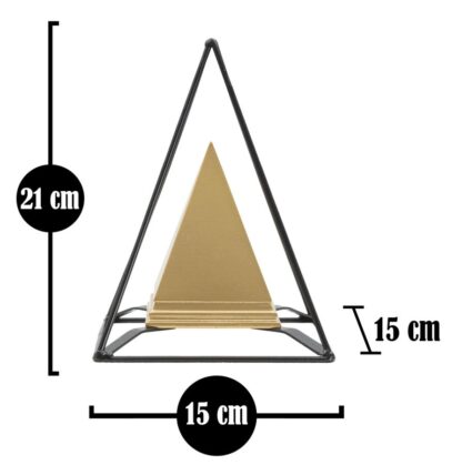 PIRAMIDE GOLD C/FERRO CM 15X15X21 - immagine 7