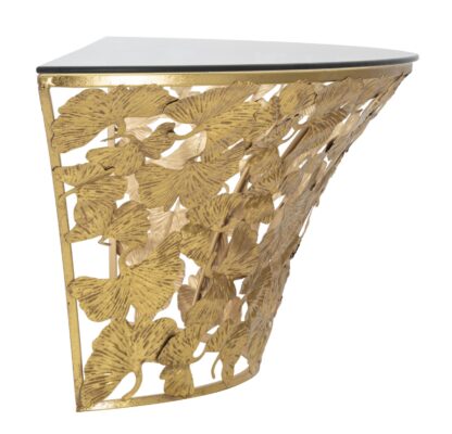 CONSOLE DA MURO FOGLIE CM 120X40,5X37,2 - immagine 4