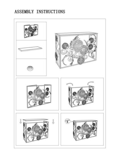CONSOLE GLAM UNIVERS CM 114X40,5X80 - immagine 10