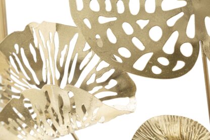 PANNELLO IN FERRO GOLD FLOWERS CM 50X5X50 - immagine 4