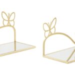 COMODINO MENSOLA BUTTERFLY COPPIA CM 41,5X18X21