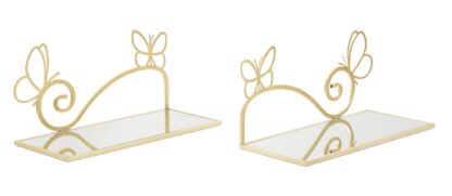 COMODINO MENSOLA BUTTERFLY COPPIA CM 41,5X18X21