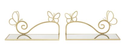 COMODINO MENSOLA BUTTERFLY COPPIA CM 41,5X18X21 - immagine 2