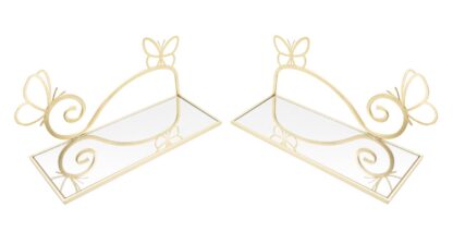 COMODINO MENSOLA BUTTERFLY COPPIA CM 41,5X18X21 - immagine 3