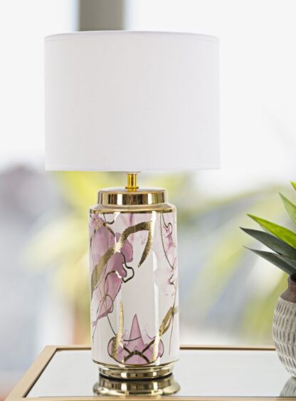 LAMPADA DA TAVOLO GLAM ABSTRACT CM Ø 25X48 - immagine 4
