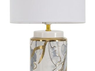 LAMPADA DA TAVOLO GLAM ABSTRACT BLACK CM Ø 25X48