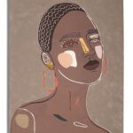 DIPINTO SU TELA TRIBAL -A- CM 80X2,8X100