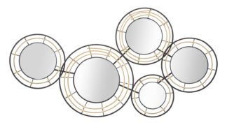 PANNELLO IN FERRO C/SPECCHI OPORTO CM 111X9,5X59