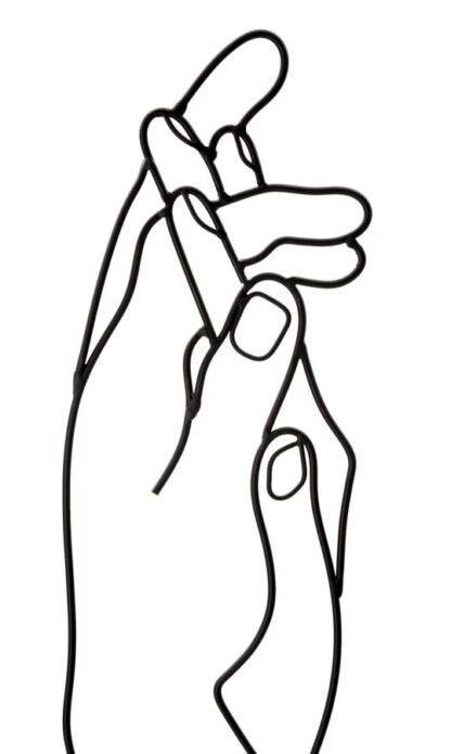 PANNELLO IN FERRO SIMPLY HANDS CM 40X1X55 - immagine 2
