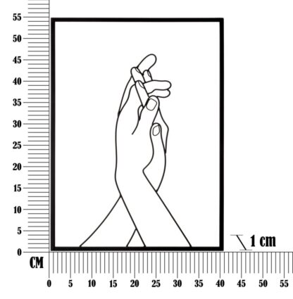 PANNELLO IN FERRO SIMPLY HANDS CM 40X1X55 - immagine 6