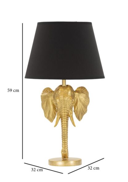 LAMPADA DA TAVOLO ELEFANTE CM Ø 32X59 - immagine 6