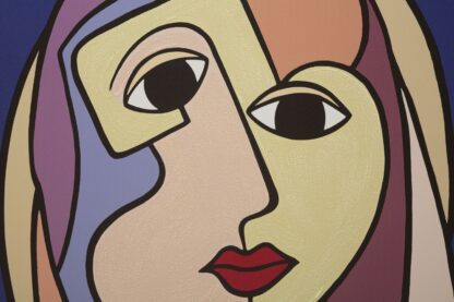 SPAMPA DIPINTA DOUBLE FACES LARGE -A- CM 80X3X120 - immagine 2