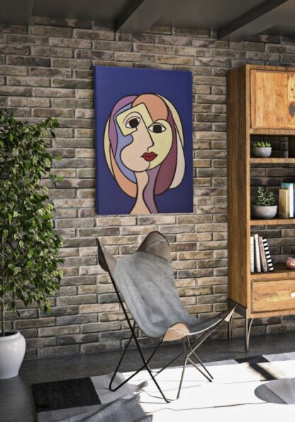 SPAMPA DIPINTA DOUBLE FACES LARGE -A- CM 80X3X120 - immagine 5