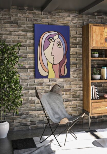 SPAMPA DIPINTA DOUBLE FACES LARGE -B- CM 80X3X120 - immagine 5