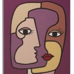 STAMPA DIPINTA FACES NEW -A- CM 60X3X90