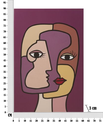 STAMPA DIPINTA FACES NEW -A- CM 60X3X90 - immagine 6