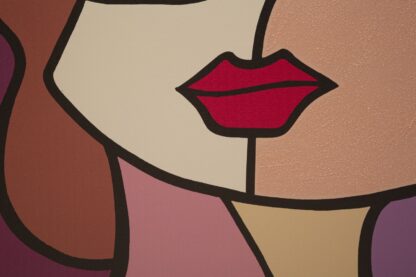 STAMPA DIPINTA FACES NEW -B- CM 60X3X90 - immagine 4