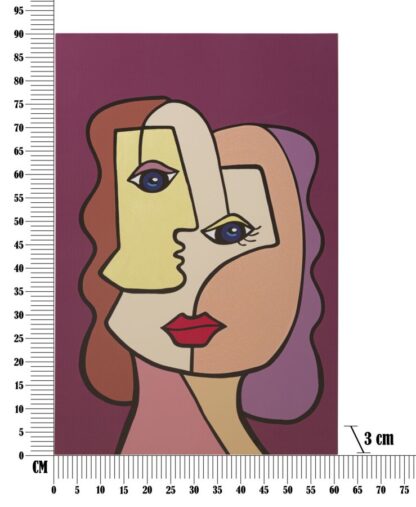 STAMPA DIPINTA FACES NEW -B- CM 60X3X90 - immagine 6