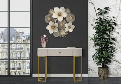 CONSOLE MONTPELLIER CREMA CM 100X40X75 - immagine 7