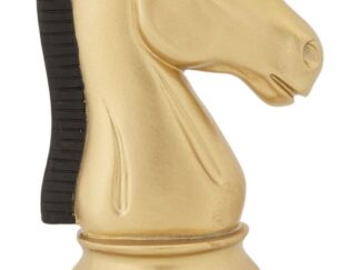 CAVALLO ORO E NERO CM 10,5X8,5X19