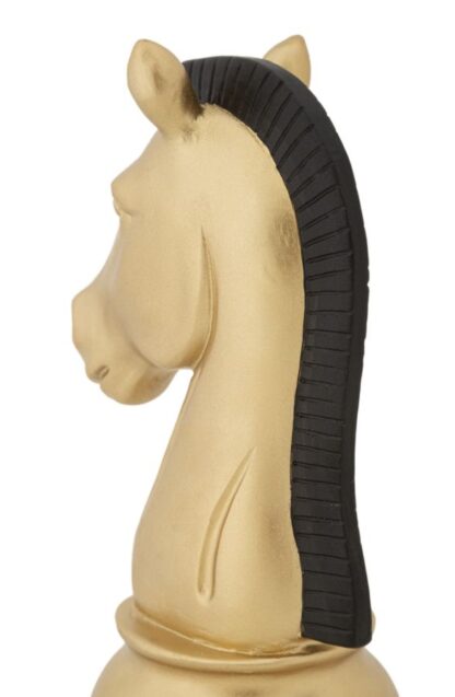 CAVALLO ORO E NERO CM 10,5X8,5X19 - immagine 4