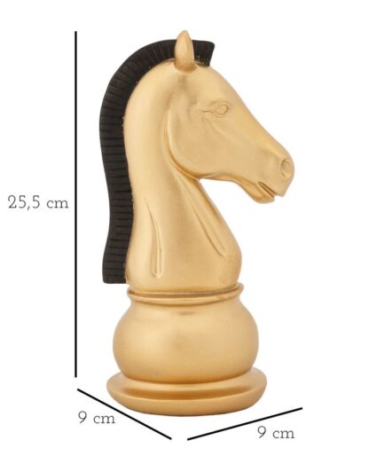 CAVALLO ORO E NERO CM 10,5X8,5X19 - immagine 7