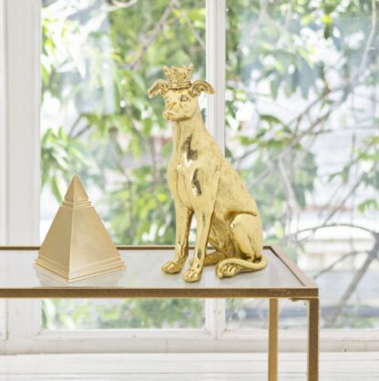 CANE C/CORONA ORO CM 20X12,5X33 - immagine 7