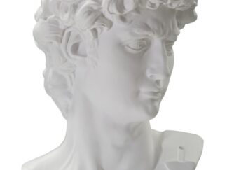 SCULTURA TESTA ANTICA BIANCA CM 44X35,5X60