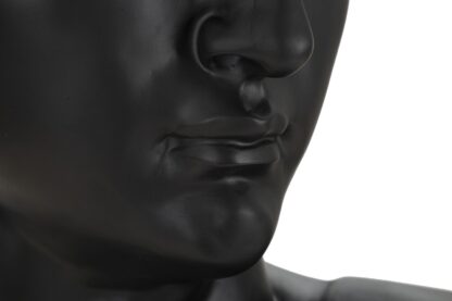 SCULTURA TESTA ANTICA NERA CM 44X35,5X60 - immagine 4