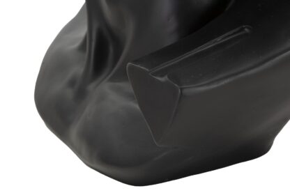 SCULTURA TESTA ANTICA NERA CM 44X35,5X60 - immagine 5