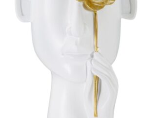VASO FACE C/FIORE CM 14X13X27