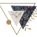 OROLOGIO DA MURO TRIANGLE CM 75X4,5X59