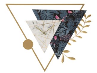 OROLOGIO DA MURO TRIANGLE CM 75X4,5X59