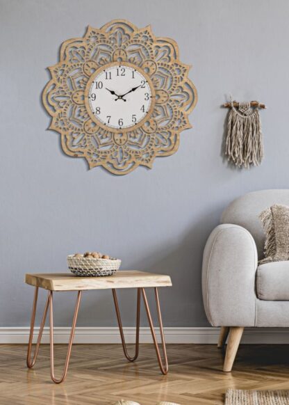 OROLOGIO DA MURO CARVING CM Ø 60X4,5 - immagine 5