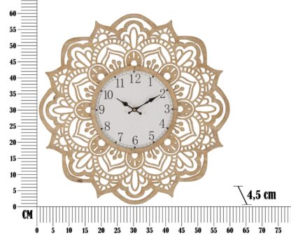 OROLOGIO DA MURO CARVING CM Ø 60X4,5 - immagine 6