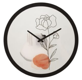 OROLOGIO DA MURO FLOWER -A- CM Ø 40X3,5