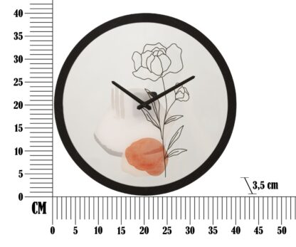 OROLOGIO DA MURO FLOWER -A- CM Ø 40X3,5 - immagine 6