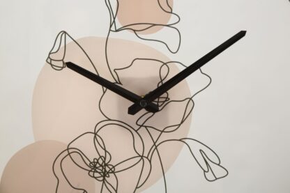 OROLOGIO DA MURO FLOWER -B- CM Ø 40X3,5 - immagine 2