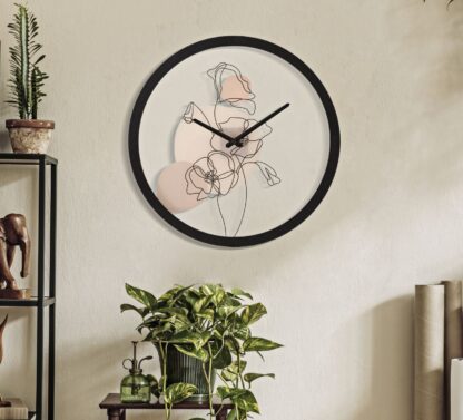 OROLOGIO DA MURO FLOWER -B- CM Ø 40X3,5 - immagine 5