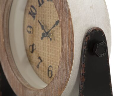 OROLOGIO DA TAVOLO ROUND CM 23,5X7X24 - immagine 3